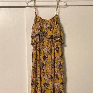 Yellow floral Sun dress